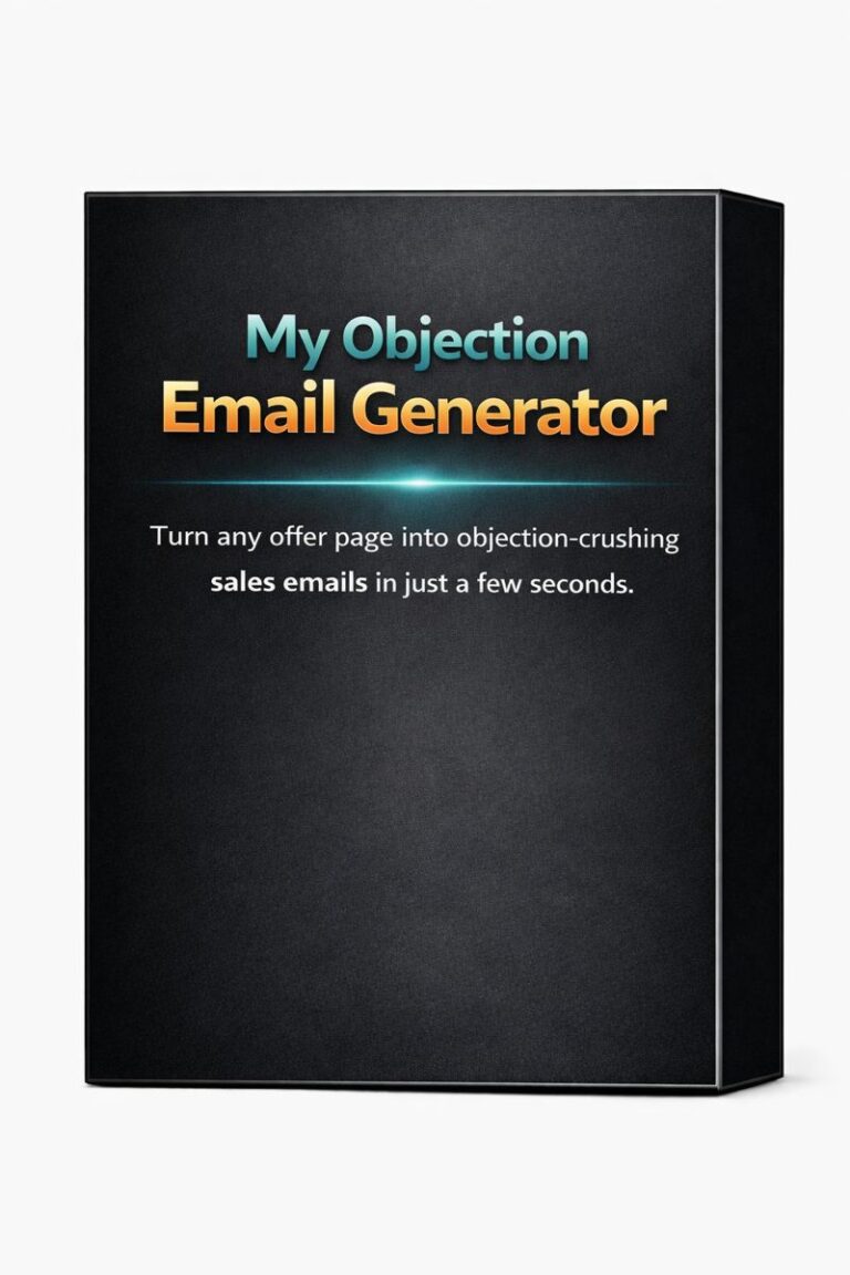 My Objection Email Generator